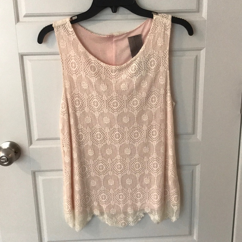 Lace tank top